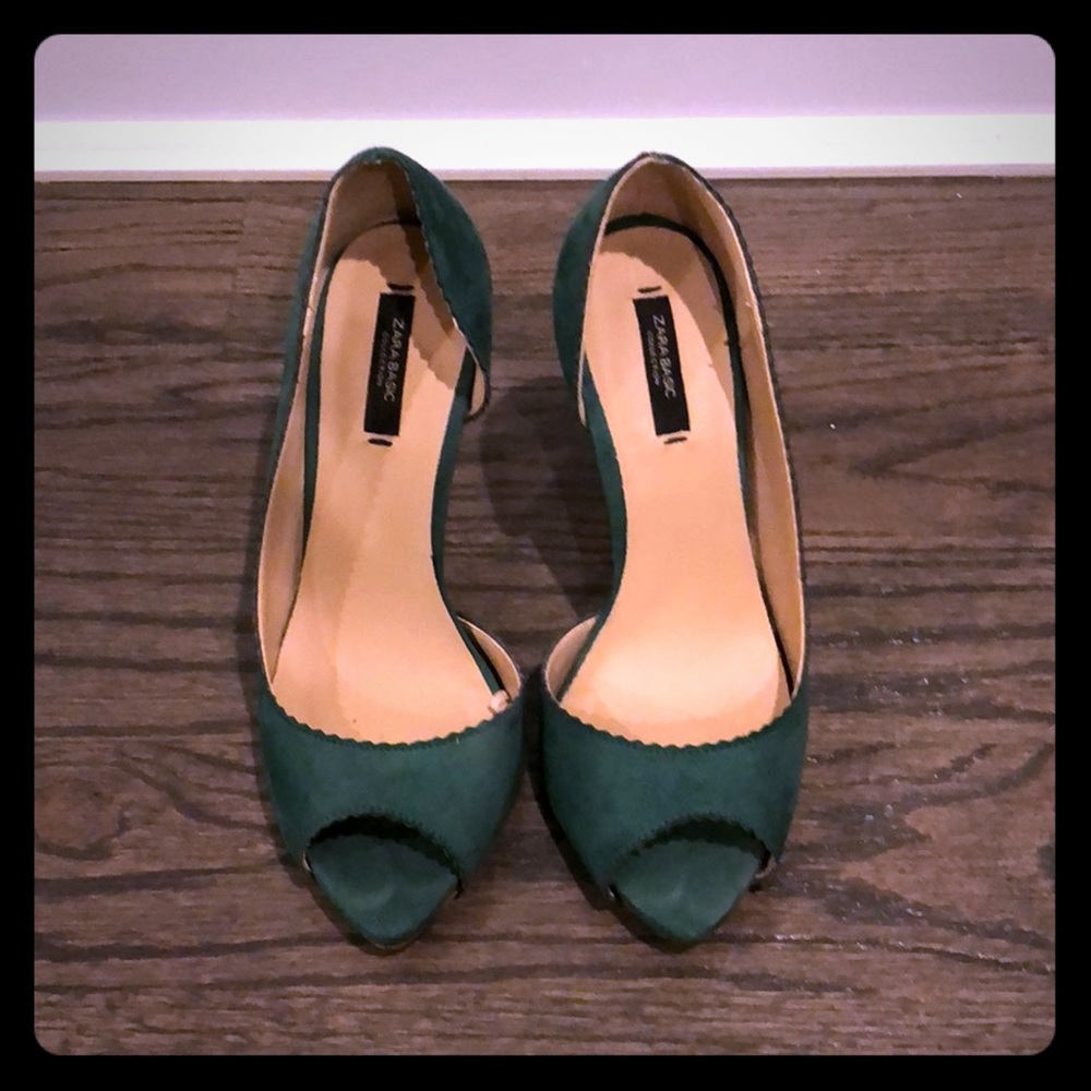 Zara cutout peep toe pumps, size 36